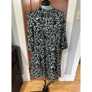 Tuckernuck Verdant Iris Floral Royal Shirt Dress | Size Small | NWT